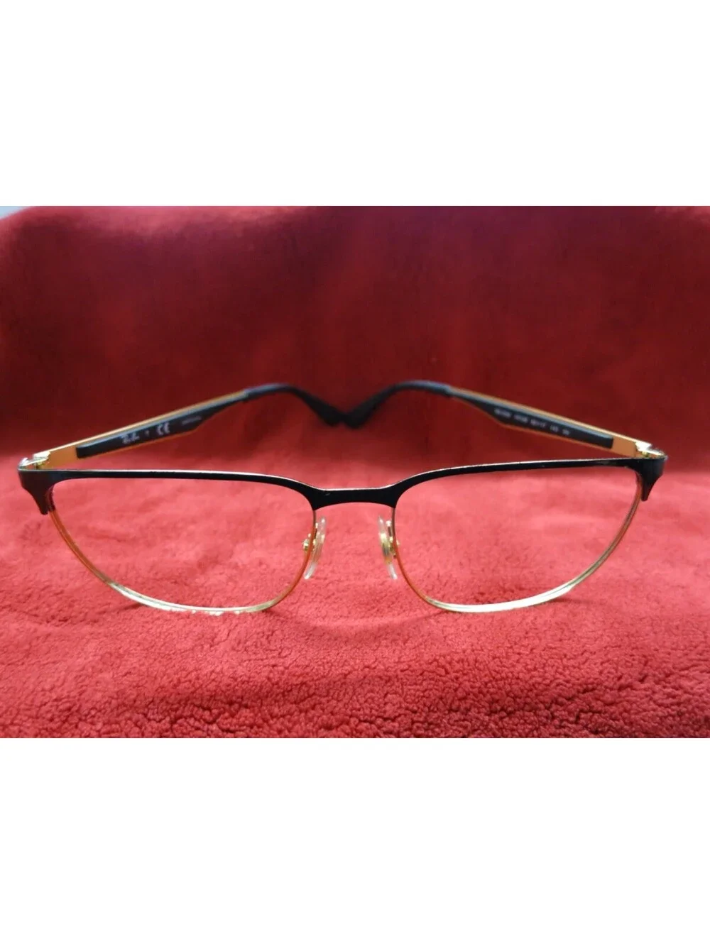 Ray-Ban RB3569 187/88 Polished Black on Gold Sunglasses Frame 59-17-145